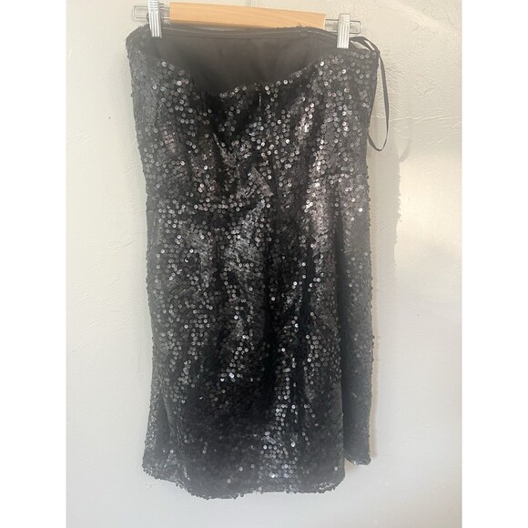 BCBG Generation Size 10 Fit & Flare All Over Sequin Dress Party Cruise Cocktail - Picture 5 of 9